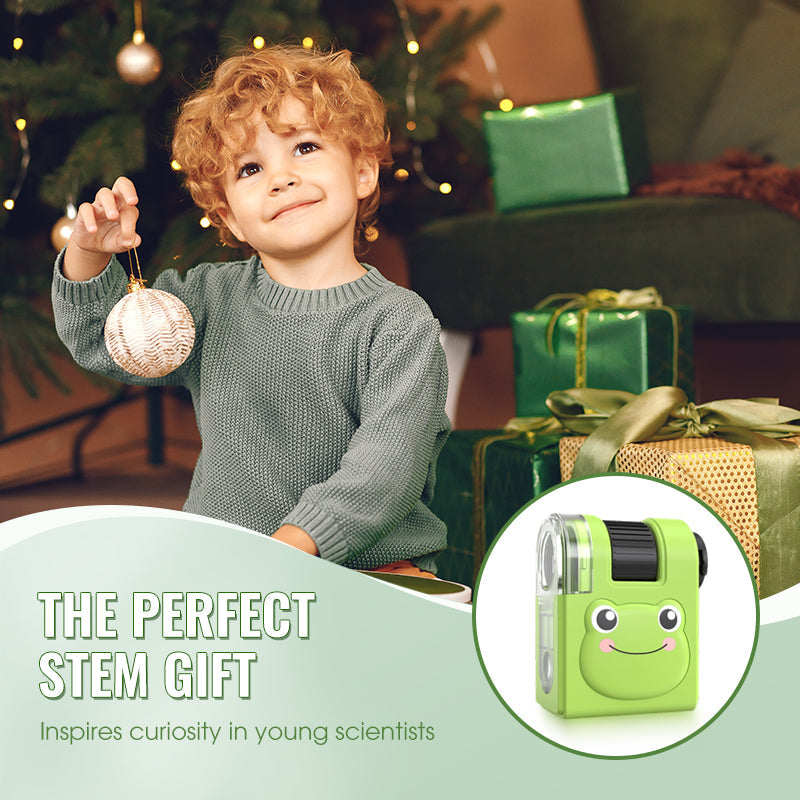 🥳2026 HOT SALE🥳💞50K+ SOLD!📱🔬 50% OFF! Selling Fast – Portable Kids Microscope – Pocket‑sized, UV light for fun checks, clips to phone. Adventure in your pocket! 🎒⚡