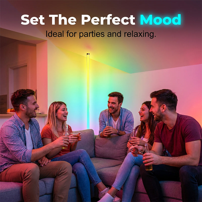 🥳2026 HOT SALE🥳💞50K+ SOLD! 🌈💡 50% OFF! Modern RGB Corner Floor Lamp – Vibrant 5050 LEDs create the perfect mood for gaming, movies & relaxation. Seamless wireless control – transform any room instantly! ✨🛋️