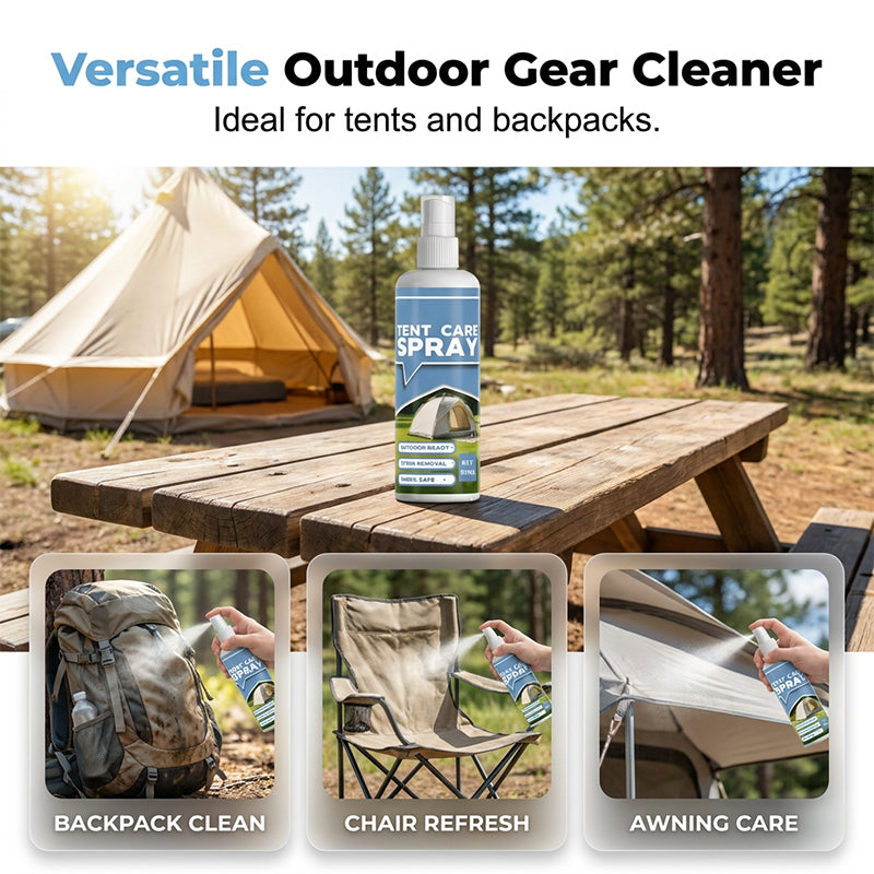 🥳2026 HOT SALE🥳💞50K+ SOLD!🌧️🛡️ 50% OFF! Outdoor Gear Cleaner – Deep cleans tents, backpacks & awnings. Adds dynamic rain shield. Your gear’s best friend! 💪🏞️