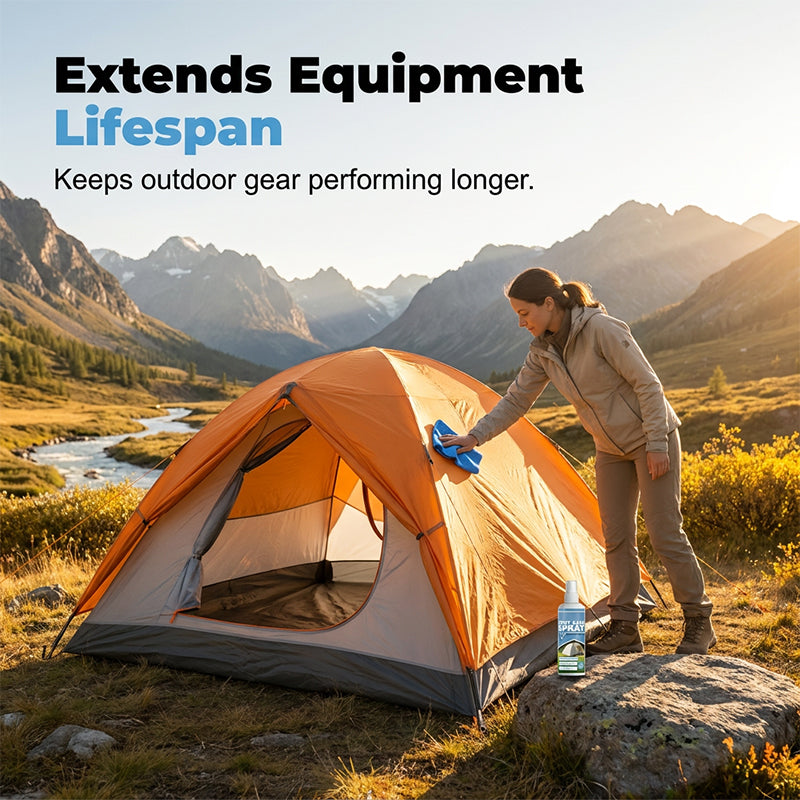 🥳2026 HOT SALE🥳💞50K+ SOLD!🌧️🛡️ 50% OFF! Outdoor Gear Cleaner – Deep cleans tents, backpacks & awnings. Adds dynamic rain shield. Your gear’s best friend! 💪🏞️