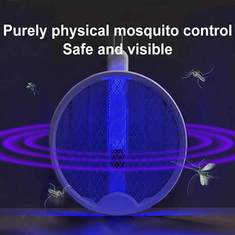 🥳2026 HOT SALE🥳💞50K+ SOLD!🧯🌙 50% OFF! Collapsible Mosquito Swatter with Light – Rechargeable, wall‑mount or handheld. Perfect for kitchen or bedroom. 🛡️💚