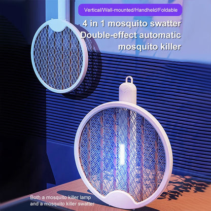 🥳2026 HOT SALE🥳💞50K+ SOLD!🧯🌙 50% OFF! Collapsible Mosquito Swatter with Light – Rechargeable, wall‑mount or handheld. Perfect for kitchen or bedroom. 🛡️💚