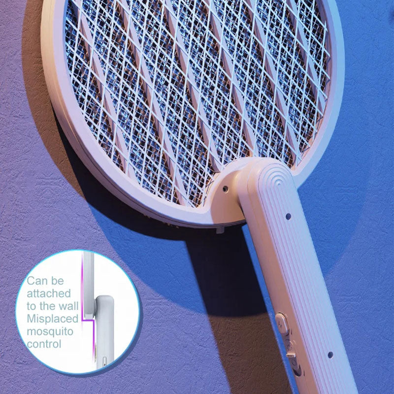 🥳2026 HOT SALE🥳💞50K+ SOLD!🧯🌙 50% OFF! Collapsible Mosquito Swatter with Light – Rechargeable, wall‑mount or handheld. Perfect for kitchen or bedroom. 🛡️💚