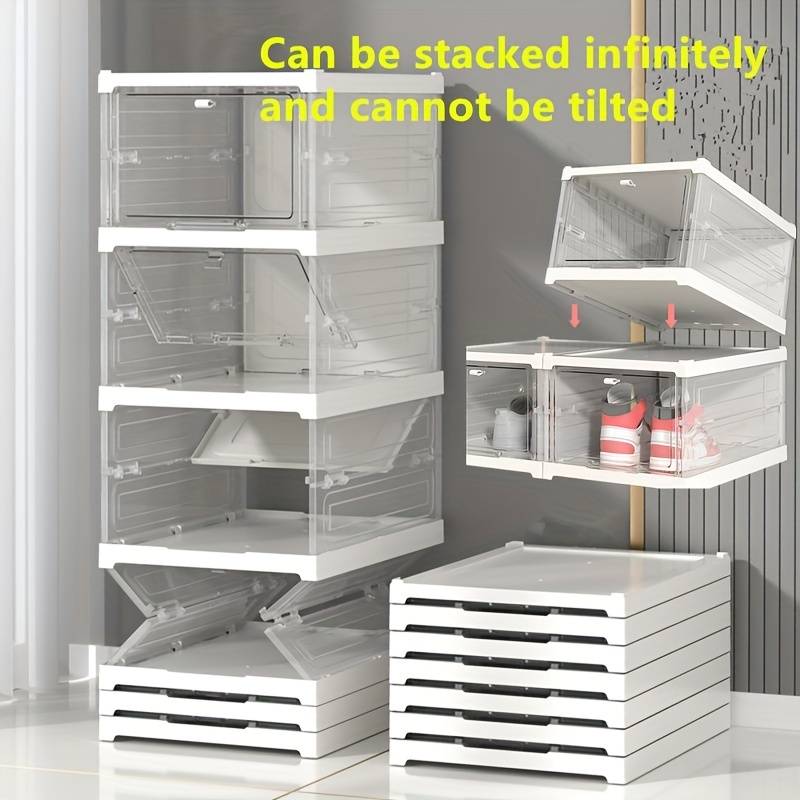 🥳2026 HOT SALE🥳💞50K+ SOLD!🧺✨ 50% OFF! Integrated Thickened Shoe Storage Box – No tools, stackable, keeps shoes dust‑free. 👟📦