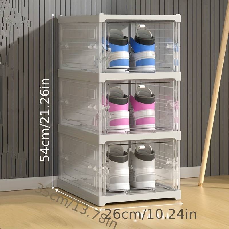 🥳2026 HOT SALE🥳💞50K+ SOLD!🧺✨ 50% OFF! Integrated Thickened Shoe Storage Box – No tools, stackable, keeps shoes dust‑free. 👟📦