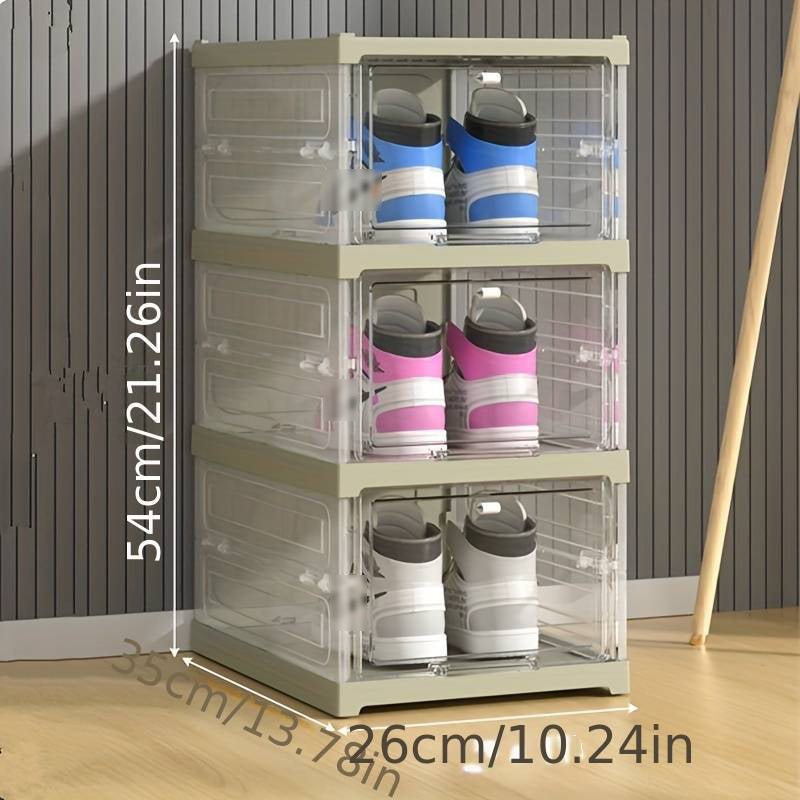 🥳2026 HOT SALE🥳💞50K+ SOLD!🧺✨ 50% OFF! Integrated Thickened Shoe Storage Box – No tools, stackable, keeps shoes dust‑free. 👟📦