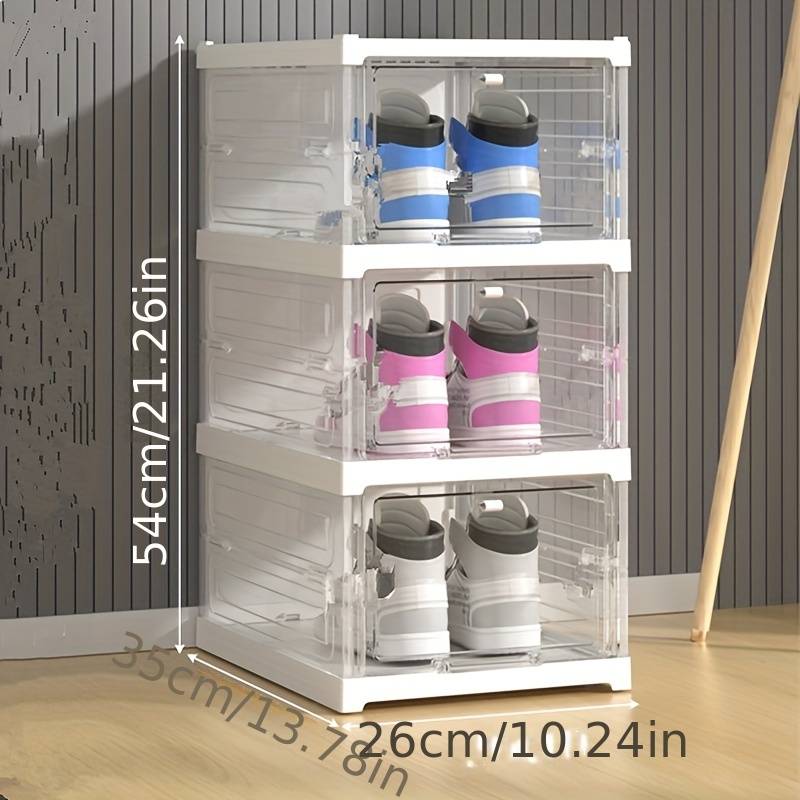 🥳2026 HOT SALE🥳💞50K+ SOLD!🧺✨ 50% OFF! Integrated Thickened Shoe Storage Box – No tools, stackable, keeps shoes dust‑free. 👟📦