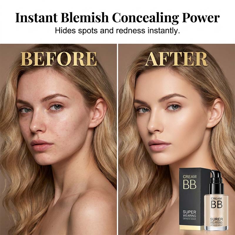 🥳2026 HOT SALE🥳💞50K+ SOLD!💧👩 50% OFF! Waterproof BB Cream – 24hr flawless coverage, lightweight & breathable. No touch‑ups needed. 🌸✨