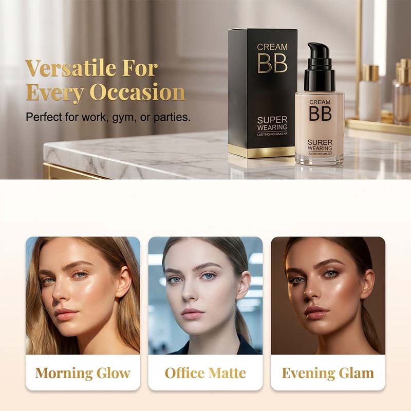 🥳2026 HOT SALE🥳💞50K+ SOLD!💧👩 50% OFF! Waterproof BB Cream – 24hr flawless coverage, lightweight & breathable. No touch‑ups needed. 🌸✨