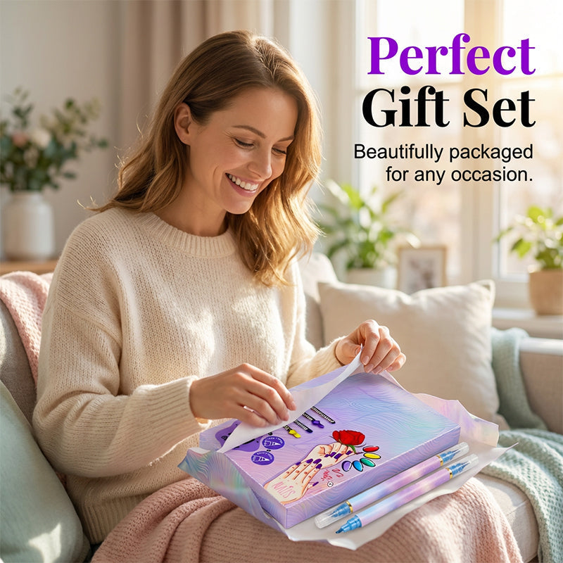 🥳2026 HOT SALE🥳💞50K+ SOLD! 💅🎨 50% OFF! 10-Color Dual-Tip Nail Art Markers – fine & bold tips for easy DIY designs. Quick-dry, no UV lamp needed! Salon results at home! 🛡️✨