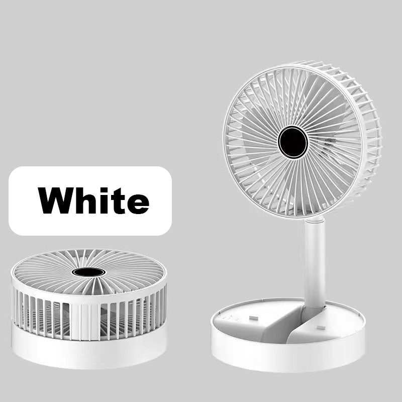 🥳2026 HOT SALE🥳💞50K+ SOLD!🌀🔋 50% OFF! Telescopic Folding USB Fan – Adjustable height, 180° tilt, 4 speeds & quiet. 3600mAh battery, 24H runtime. Perfect for home or travel! 💨✨
