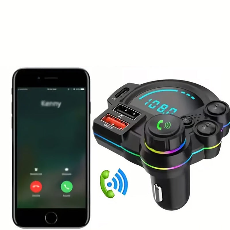 🥳2026 HOT SALE🥳💞50K+ SOLD! 🚗📻 50% OFF! Bluetooth 5.0 FM Transmitter – stream music & calls, dual USB fast charging, enhanced bass, hands-free. Upgrade your older car! 🛡️💪