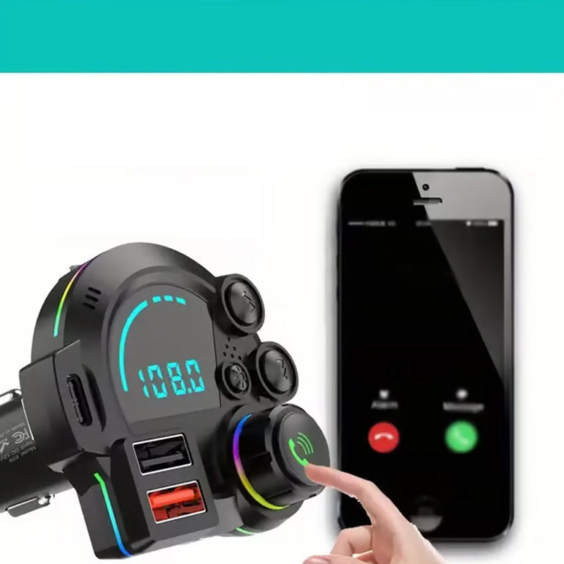 🥳2026 HOT SALE🥳💞50K+ SOLD! 🚗📻 50% OFF! Bluetooth 5.0 FM Transmitter – stream music & calls, dual USB fast charging, enhanced bass, hands-free. Upgrade your older car! 🛡️💪