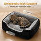 🥳2026 HOT SALE🥳💞50K+ SOLD! 🐾☁️ 50% OFF! All‑Season Plush Pet Bed – Ultra‑soft cloud‑like fabric, raised rim for neck support. Anti‑slip bottom & machine washable – cozy comfort all year round! 🛏️✨