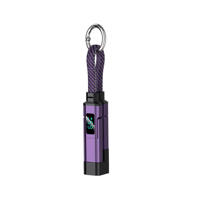 🥳2026 HOT SALE🥳💞50K+ SOLD!📊🔌 50% OFF! 4‑in‑1 Keychain Charger – Built‑in digital wattmeter, zinc alloy core. Supports 65W+27W. Never guess charging speed again. A pocket‑sized power station! 💎🔄
