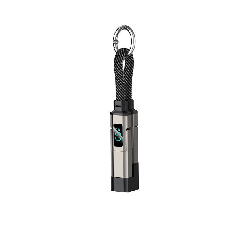 🥳2026 HOT SALE🥳💞50K+ SOLD!📊🔌 50% OFF! 4‑in‑1 Keychain Charger – Built‑in digital wattmeter, zinc alloy core. Supports 65W+27W. Never guess charging speed again. A pocket‑sized power station! 💎🔄