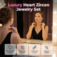 🥳2026 HOT SALE🥳💞50K+ SOLD!💎👑 50% OFF! Sparkling Heart Jewelry Set – Necklace & earrings, lightweight & elegant. A timeless gift for her. 💖🎁