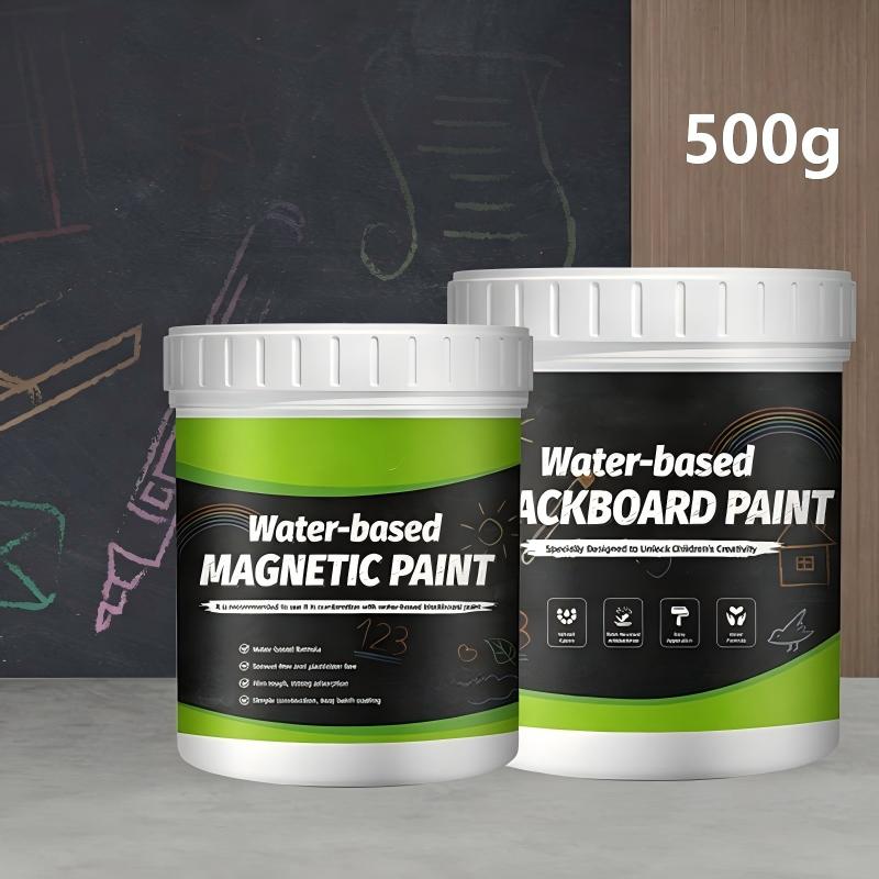 🥳2026 HOT SALE🥳💞50K+ SOLD!🎨🧲 50% OFF! Water-Based Blackboard Paint – Odorless, non‑toxic, magnetic + chalkboard in one. Wipes clean easily. Perfect for kids‘ art wall! 🌈✨