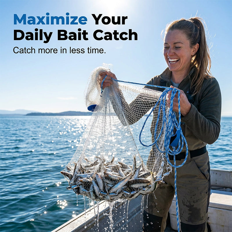 🥳2026 HOT SALE🥳💞50K+ SOLD! 🌊✨ 50% OFF! Premium Cast Net – Heavy-duty nylon mesh, rapid sinking weights & secure wrist strap. Reliable performance in any water – a must-have for anglers! 🛠️🎣
