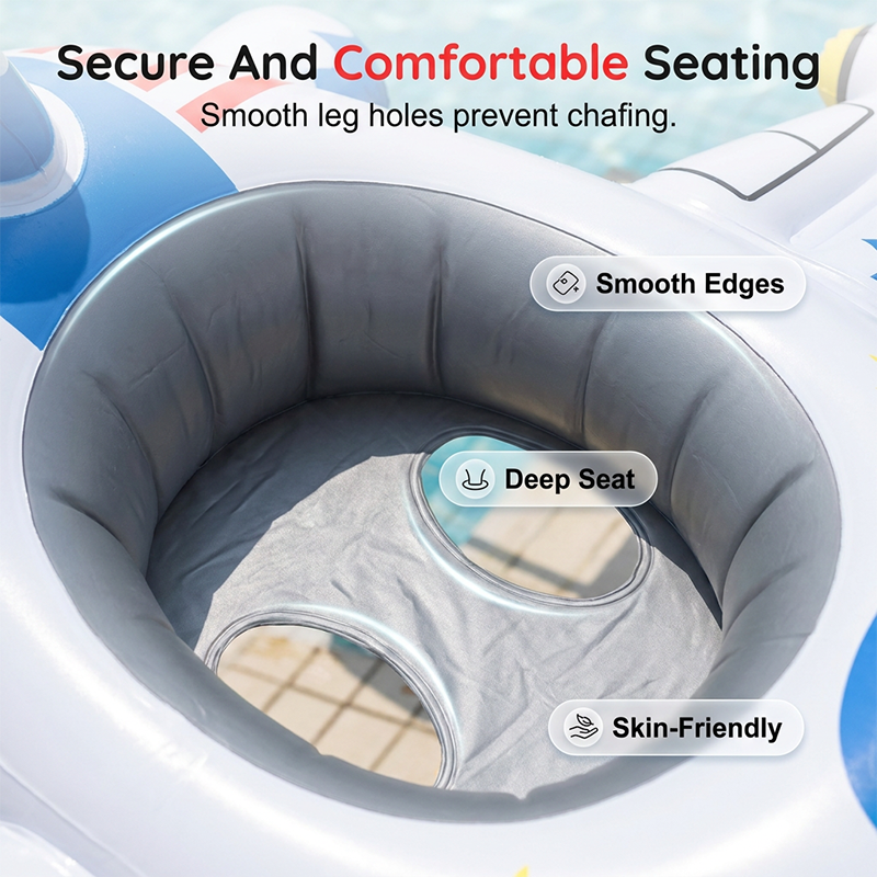 🥳2026 HOT SALE🥳💞50K+ SOLD!💦🛫 50% OFF! Airplane Inflatable Pool Float – Interactive steering wheel, anti‑rollover wings. Safe & fun for little captains. 🌊💙