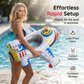 🥳2026 HOT SALE🥳💞50K+ SOLD!💦🛫 50% OFF! Airplane Inflatable Pool Float – Interactive steering wheel, anti‑rollover wings. Safe & fun for little captains. 🌊💙