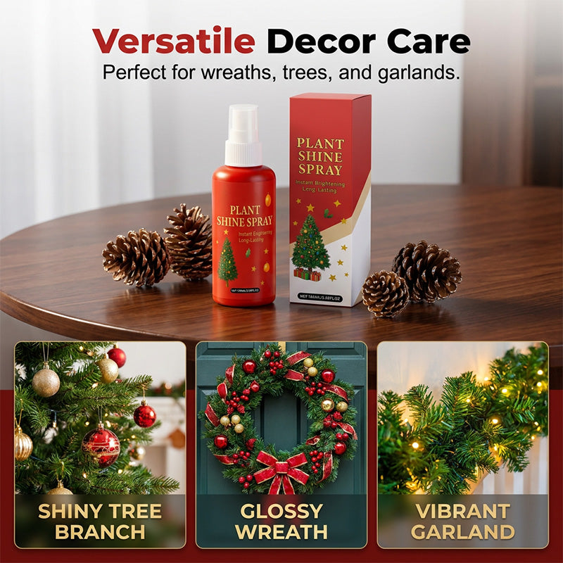 🥳2026 HOT SALE🥳💞50K+ SOLD!🌿✨ 50% OFF! Artificial Plant Shine Spray – Instant gloss, no sticky residue. Revives dull leaves & wreaths. Long‑lasting brilliance. 🎄💚