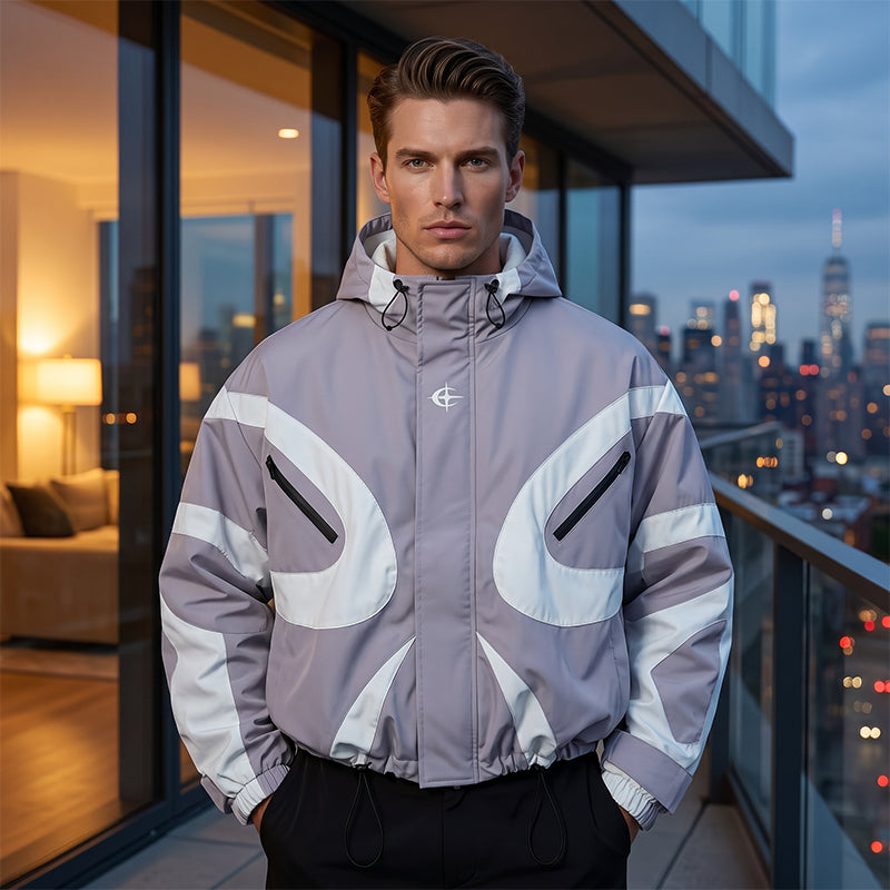 🥳2026 HOT SALE🥳💞50K+ SOLD!🌧️🛡️ 50% OFF! Men’s Color-Block Hooded Jacket – Laugh at wind & rain. Weatherproof, elastic cuffs, secure pockets. Never feel cold again! 🧥💪
