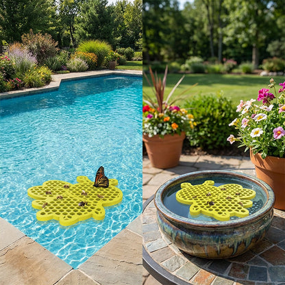 🥳2026 HOT SALE🥳💞50K+ SOLD!🐝🦋 50% OFF! Safe Floating Feeder for Bees & Butterflies – Honeycomb texture, bright yellow, non‑sink design. Save thirsty pollinators. A garden hero! 💧🌼
