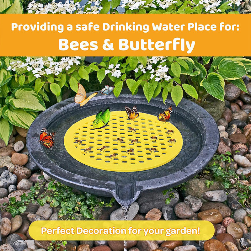 🥳2026 HOT SALE🥳💞50K+ SOLD!🐝🦋 50% OFF! Safe Floating Feeder for Bees & Butterflies – Honeycomb texture, bright yellow, non‑sink design. Save thirsty pollinators. A garden hero! 💧🌼