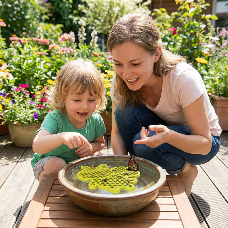 🥳2026 HOT SALE🥳💞50K+ SOLD!🐝🦋 50% OFF! Safe Floating Feeder for Bees & Butterflies – Honeycomb texture, bright yellow, non‑sink design. Save thirsty pollinators. A garden hero! 💧🌼