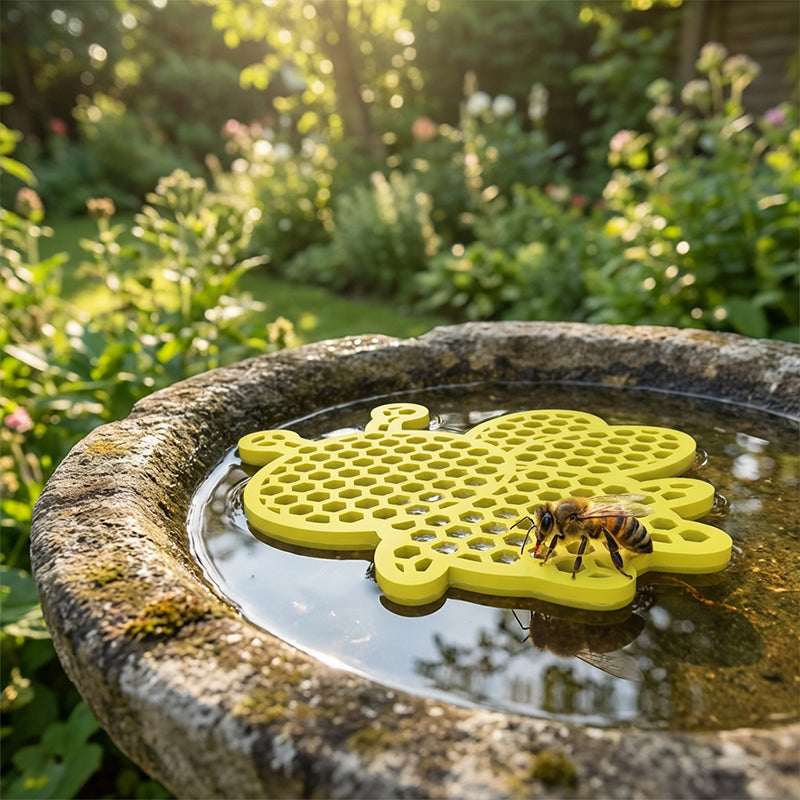 🥳2026 HOT SALE🥳💞50K+ SOLD!🐝🦋 50% OFF! Safe Floating Feeder for Bees & Butterflies – Honeycomb texture, bright yellow, non‑sink design. Save thirsty pollinators. A garden hero! 💧🌼