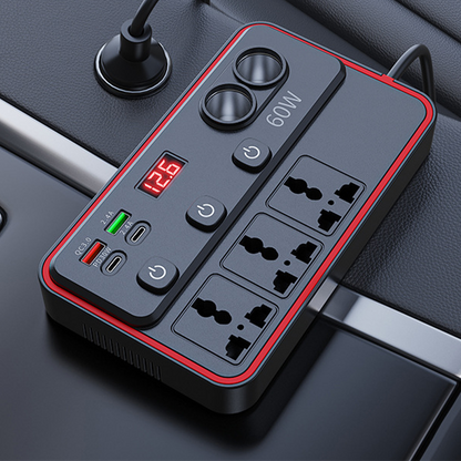 🥳2026 HOT SALE🥳💞50K+ SOLD! 🚗🔌 50% OFF! Multifunctional Car Charger – 9 ports, PD30W fast charge & LED voltage display. Keep all devices powered on road trips! 🛡️✅