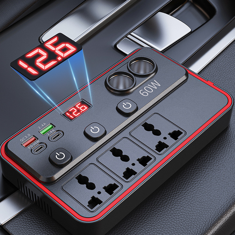 🥳2026 HOT SALE🥳💞50K+ SOLD! 🚗🔌 50% OFF! Multifunctional Car Charger – 9 ports, PD30W fast charge & LED voltage display. Keep all devices powered on road trips! 🛡️✅