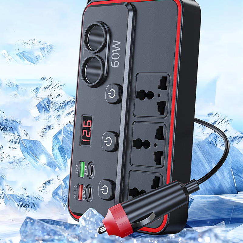 🥳2026 HOT SALE🥳💞50K+ SOLD! 🚗🔌 50% OFF! Multifunctional Car Charger – 9 ports, PD30W fast charge & LED voltage display. Keep all devices powered on road trips! 🛡️✅