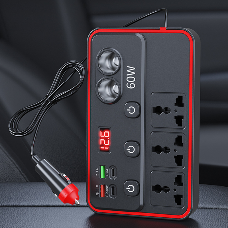 🥳2026 HOT SALE🥳💞50K+ SOLD! 🚗🔌 50% OFF! Multifunctional Car Charger – 9 ports, PD30W fast charge & LED voltage display. Keep all devices powered on road trips! 🛡️✅