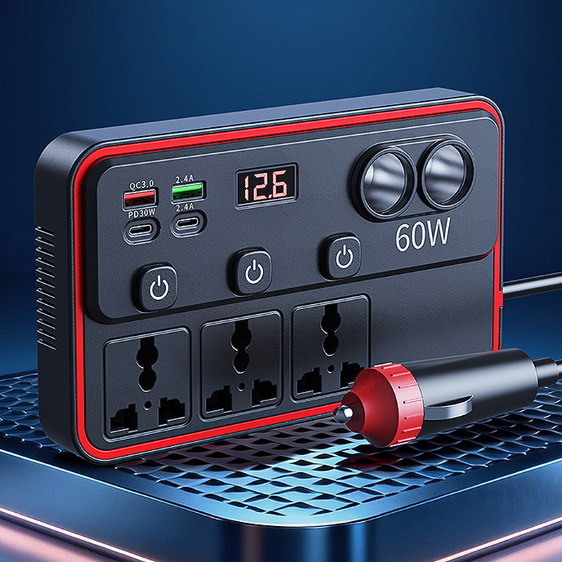 🥳2026 HOT SALE🥳💞50K+ SOLD! 🚗🔌 50% OFF! Multifunctional Car Charger – 9 ports, PD30W fast charge & LED voltage display. Keep all devices powered on road trips! 🛡️✅