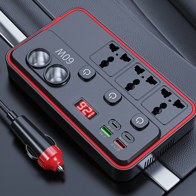 🥳2026 HOT SALE🥳💞50K+ SOLD! 🚗🔌 50% OFF! Multifunctional Car Charger – 9 ports, PD30W fast charge & LED voltage display. Keep all devices powered on road trips! 🛡️✅