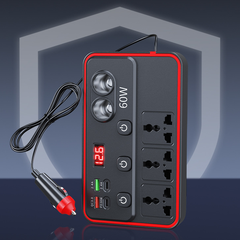 🥳2026 HOT SALE🥳💞50K+ SOLD! 🚗🔌 50% OFF! Multifunctional Car Charger – 9 ports, PD30W fast charge & LED voltage display. Keep all devices powered on road trips! 🛡️✅