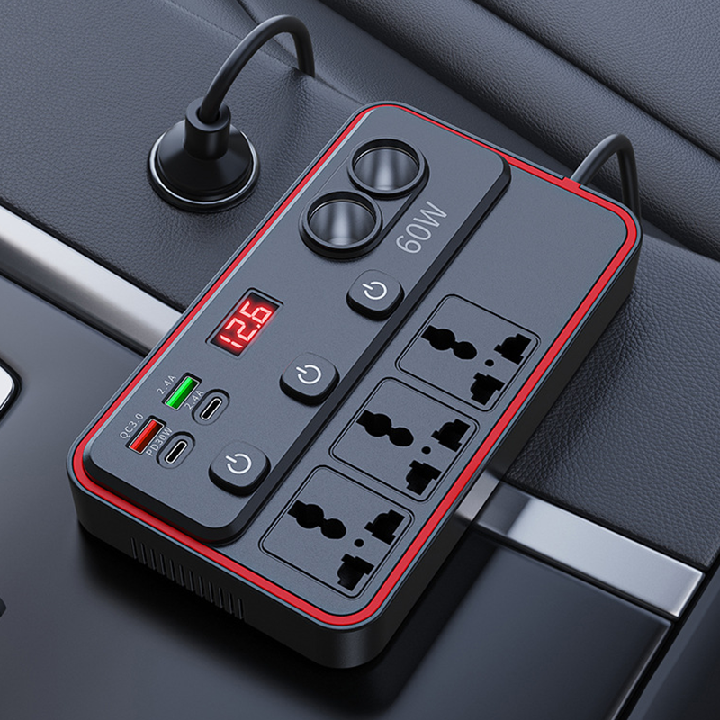 🥳2026 HOT SALE🥳💞50K+ SOLD! 🚗🔌 50% OFF! Multifunctional Car Charger – 9 ports, PD30W fast charge & LED voltage display. Keep all devices powered on road trips! 🛡️✅