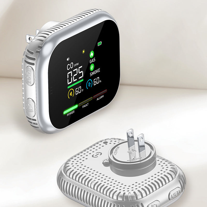 🥳2026 HOT SALE🥳💞50K+ SOLD!🔥🏠 50% OFF! Portable 6‑in‑1 Gas Alarm – Detects CO, combustible gas, smoke & more. LCD display & audible alert – protect your family without costly inspections! 🛡️✨