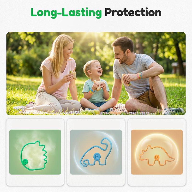 🥳2026 HOT SALE🥳💞50K+ SOLD!🛡️💚 Buy 2 Get 1 Free! Kids’ Mosquito Bracelets – Natural essential oils, ultra‑stretch silicone. Wear on wrist or ankle. Play all day, bite‑free! 🌿✨