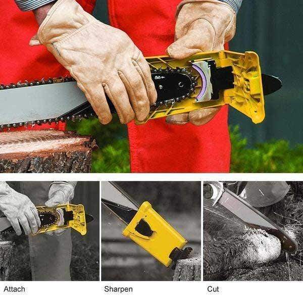 🥳2026 HOT SALE🥳💞50K+ SOLD!⚡🪚 50% OFF! Compact Chainsaw Sharpener – Sharpen in 3-5 seconds, fits all chains. No disassembly needed – just clamp & saw! 🔧✨
