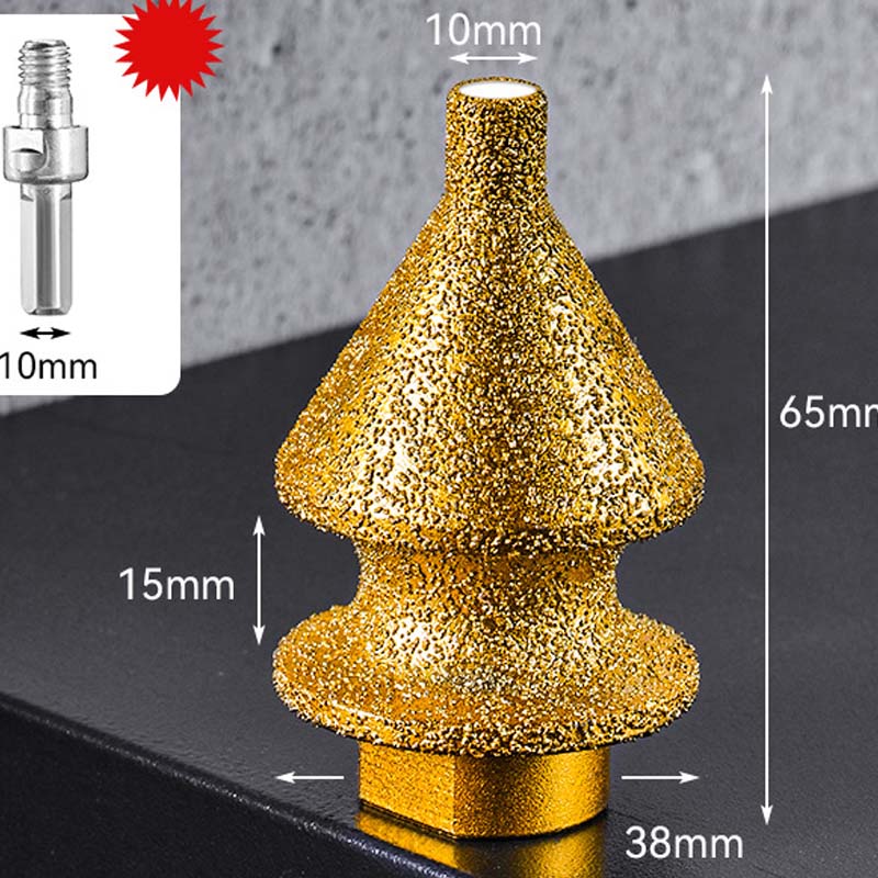 🥳2026 HOT SALE🥳💞50K+ SOLD!⚙️💎 50% OFF! Diamond Chamfering Bit – Brazed diamond, multi‑function (grinds, drills, chamfers). Universal M10 fit. Like a magic wand for stone & tile! ✨🛠️