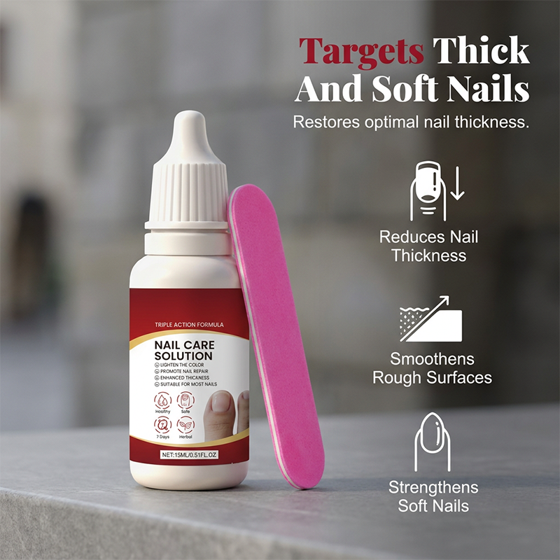 🥳2026 HOT SALE🥳💞50K+ SOLD!⭐🦶 BUY 1 GET 1 FREE! Triple Action Nail Care Kit – Reduces thickness, smooths surface, strengthens brittle nails. Dropper precision. Faster results! 💅✨
