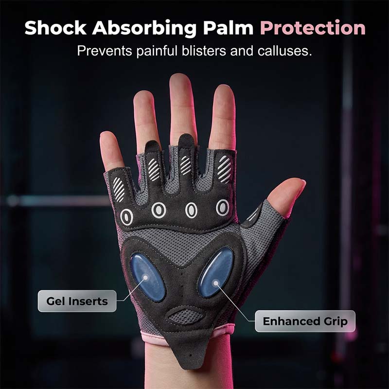 🥳2026 HOT SALE🥳💞50K+ SOLD!💪🧤 50% OFF! Non-Slip Padded Workout Gloves – Shock‑absorbing gel pads, breathable back, wrist support. No more blisters or calluses! 🏋️‍♀️✨