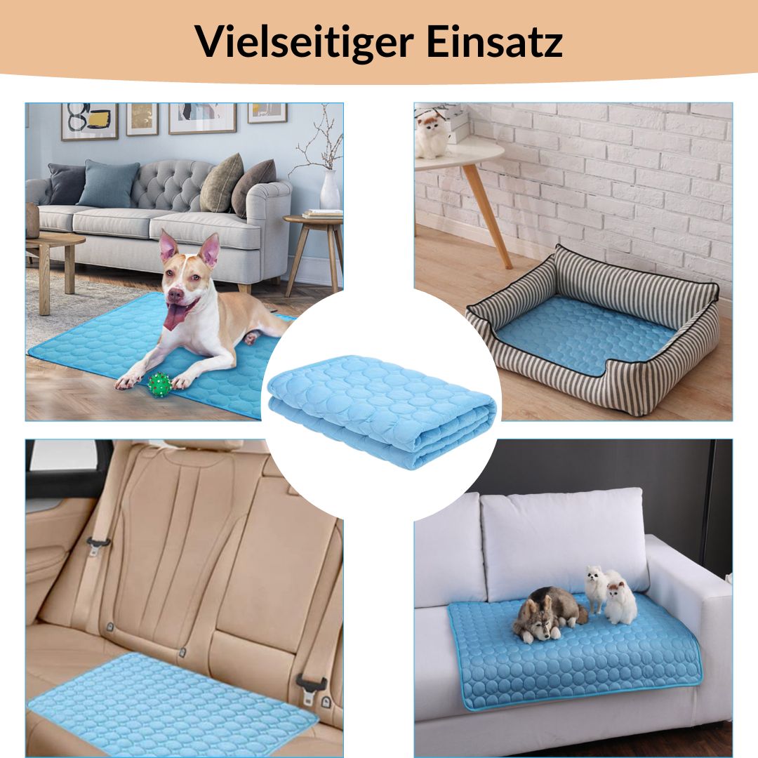🥳2026 HOT SALE🥳💞50K+ SOLD!🧊🐾 50% OFF! Pet Cooling Ice Silk Mat – Instant chill, no water or electricity. Breathable, washable & lightweight. Keep your dog cool all summer! ☀️💙