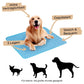 🥳2026 HOT SALE🥳💞50K+ SOLD!🧊🐾 50% OFF! Pet Cooling Ice Silk Mat – Instant chill, no water or electricity. Breathable, washable & lightweight. Keep your dog cool all summer! ☀️💙