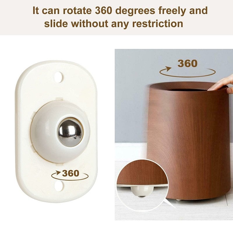 🥳2026 HOT SALE🥳💞50K+ SOLD!🏠🧺 50% OFF! Self‑Adhesive Universal Wheel – 360° rotation, stainless steel ball. Move furniture, planters, cabinets in seconds. A senior’s best helper! 👵🛡️