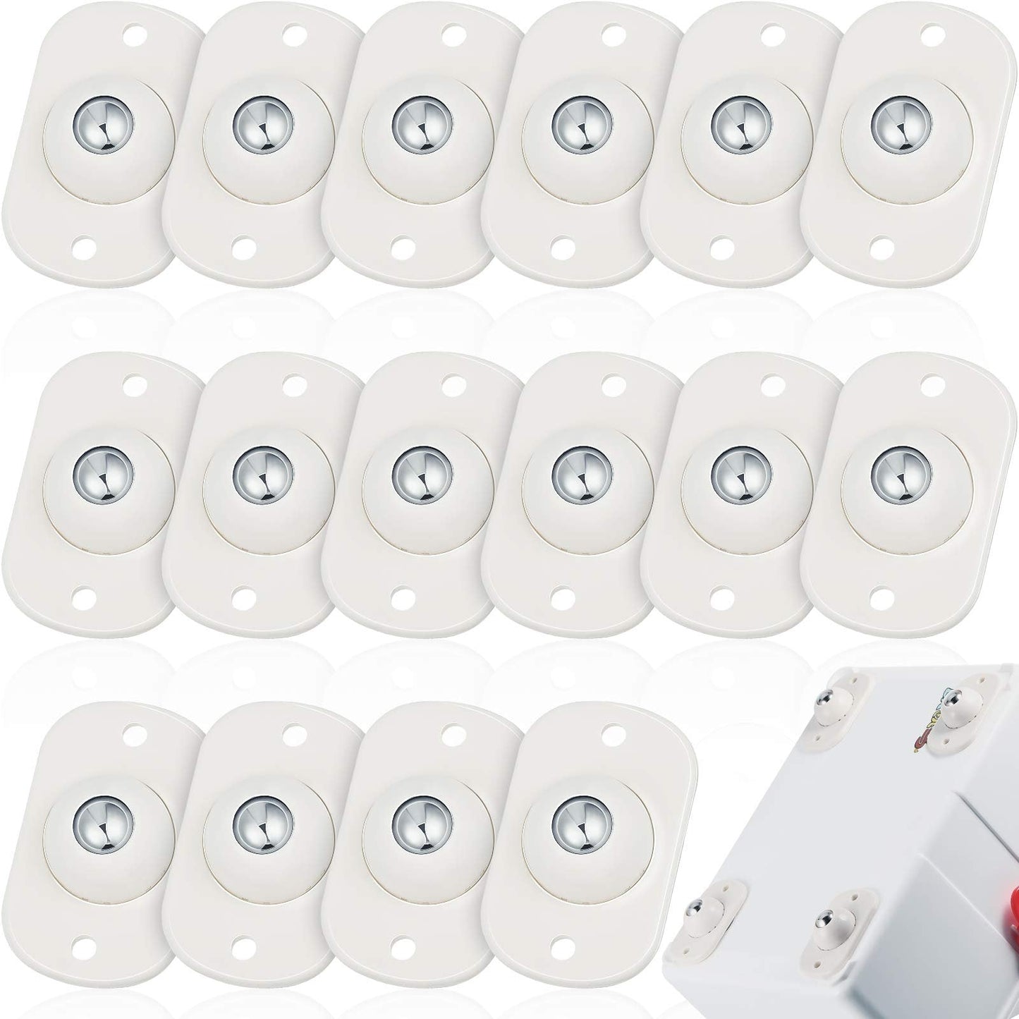 🥳2026 HOT SALE🥳💞50K+ SOLD!🏠🧺 50% OFF! Self‑Adhesive Universal Wheel – 360° rotation, stainless steel ball. Move furniture, planters, cabinets in seconds. A senior’s best helper! 👵🛡️