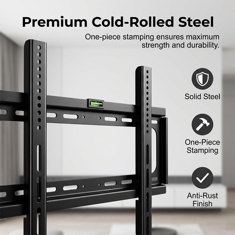 🥳2026 HOT SALE🥳💞50K+ SOLD! 📺🔧 LIMITED-TIME 50% OFF! Universal TV Wall Mount – fits most 14-60" screens, VESA up to 600x400. 15° tilt & bubble level. Easy DIY install! 🛠️✨